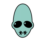 Shifty mudokon emoticon masked